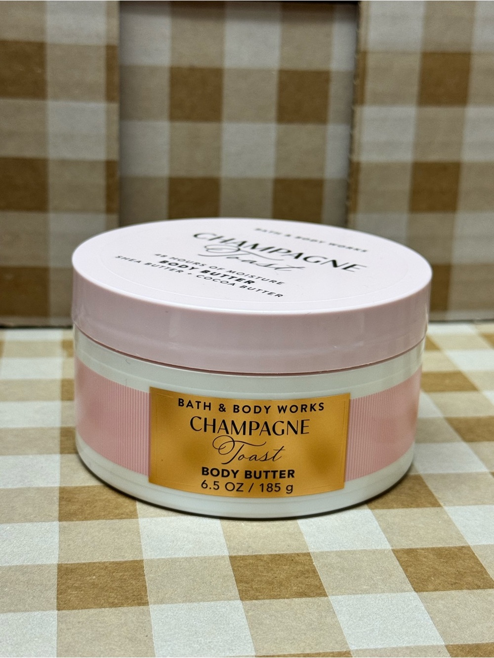NEW B&BW Champagne Toast 48 hour moisturizing Body Butter 6.5 Oz
